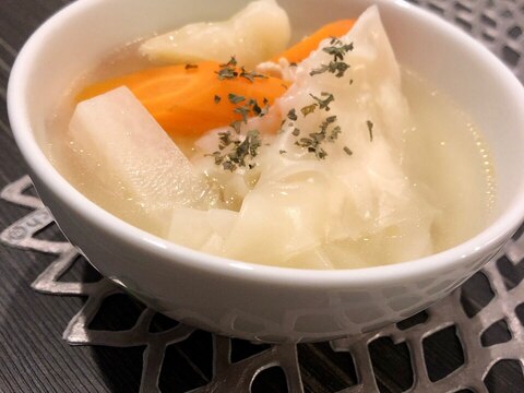 余った焼売の皮で 子供が喜ぶコンソメスープ レシピ 作り方 By Ma Ma Yu Mi 楽天レシピ